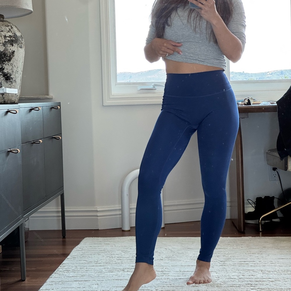 Blue High-Waisted CSB SCRUNCH Leggings